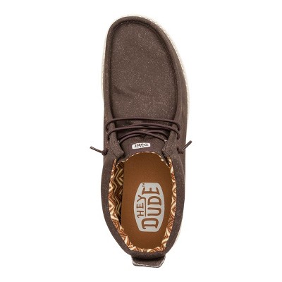 HEYDUDE Men Wally Mid Stretch Canvas , Brown, 7 — фото 3