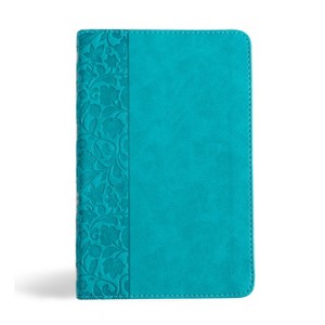 NASB Personal Size Bible, Teal Leathertouch - by  Holman Bible Publishers (Leather Bound) - 1 of 1