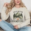 Simply Sage Market Women's Graphic Sweatshirt Life Is Better By The Campfire Tent - 2 of 4