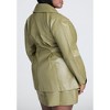 ELOQUII Women's Plus Size Croc Faux Leather Jacket - 3 of 4