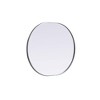 Elegant Lighting Metal Frame Oval Mirror 30x36 - 4 of 4