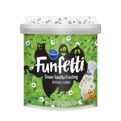 Pillsbury Funfetti Green Tub Frosting – 15.6oz