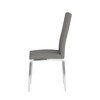 Chintaly Imports,Modern Curved-Back Upholstered Side Chair - Set of 4 - 3 of 4