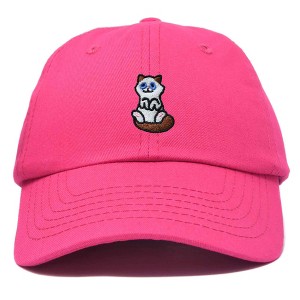 Dalix Ragdoll Cat Embroidered Cotton Dad Hat Cute Cat Lover Adjustable Baseball Cap for Everyday Style Womens - 1 of 4