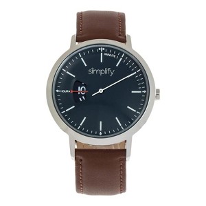 Simplify The 6500 Leather-Band Watch - 1 of 4