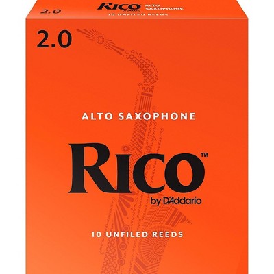 Rico Alto Saxophone Reeds, Box of 10 Strength 2