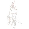 Northlight 24" Lighted Standing Reindeer Silhouette Outdoor Christmas Decoration - 4 of 4
