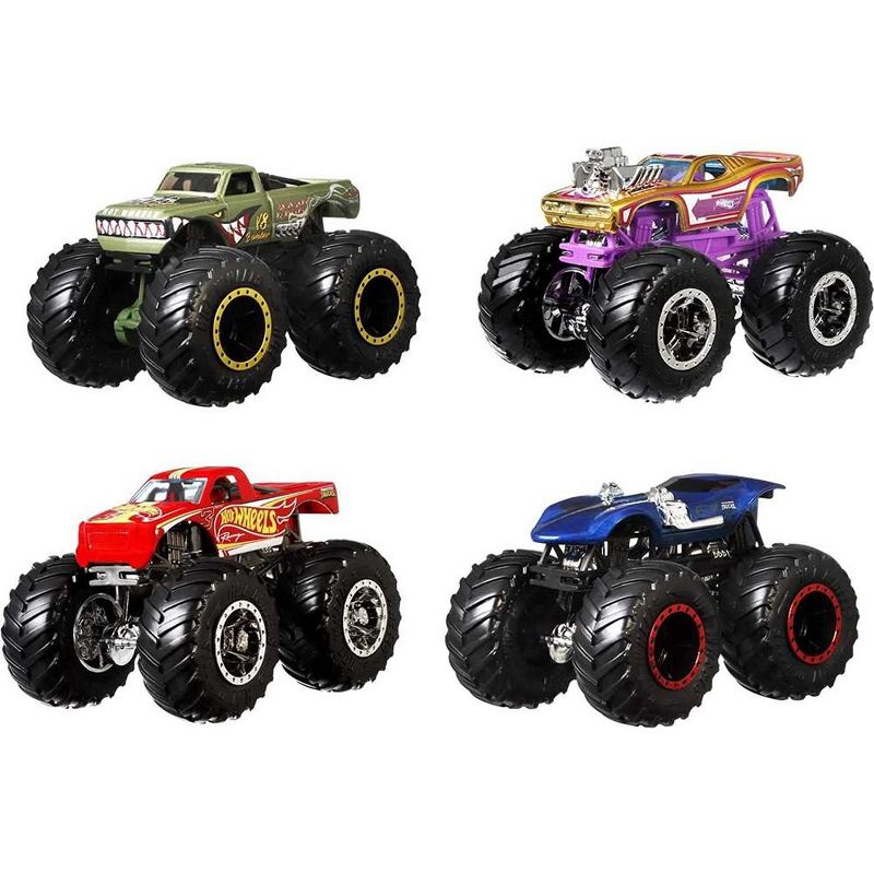 Hot Wheels Monster Trucks 1: 64 Scale 4-Truck Pack, GBP23 Styles May Vary, 3 of 7