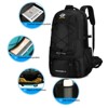 Gulches 3PC Hard shell soft edge rotating wheel luggage compartment, 360 degree rotating wheel luggage , lightweight for travel, plus hiking bag - 2 of 4