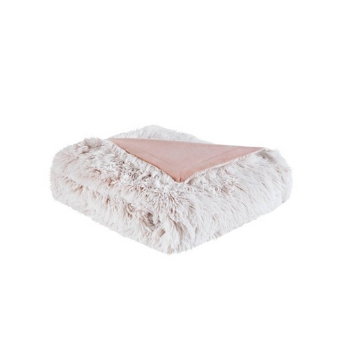 50x60 Ruched Faux Fur Throw Blanket - Madison Park : Target