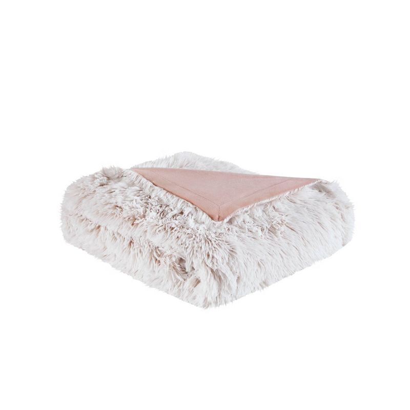 50"x60" Maddie Shaggy Faux Fur Throw Blanket - Intelligent Design, 1 of 8
