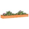 VidaXL Garden Raised Bed with Liner Brown 94.5 in.x17.7 in.x9.8 in. Solid Wood Fir - 3 of 4