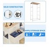 Dresser with 4 Drawers ,Fabric Storage Tower, Organizer Unit for Living Room, Hallway, Closets,Sturdy Steel Frame, Wooden Top - 2 of 4