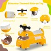 Safstar Ride on Toy Baby Dinosaur Sliding Car w/ 4 Universal Casters Under-Seat Storage - 4 of 4