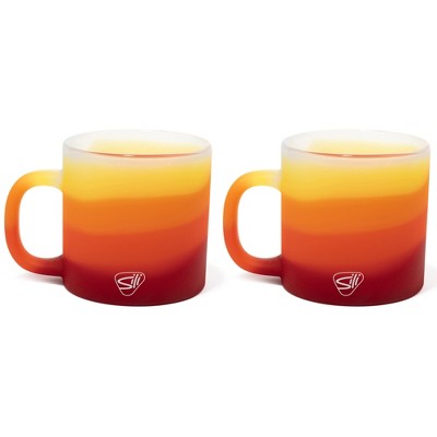 Silipint: 2 Pack 16oz Silicone Coffee Mug, Marigold