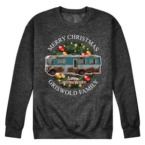 Men's - National Lampoon - Christmas Vacation Griswold RV Graphic Fleece Sweatshirt - 1 of 4