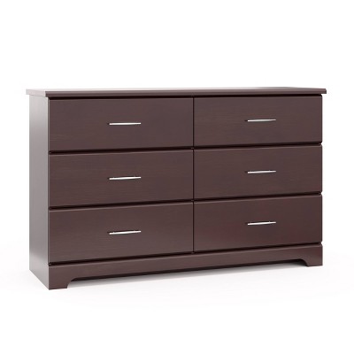 Storkcraft Brookside 6-Drawer Double Dresser  - Espresso