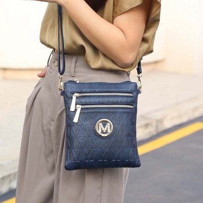 MKF Collection Signature Crossbody Wristlet Bag – Compact Monogram Phone Purse, Scarlett | MKF Collection by Mia K - Camel — фото 2