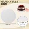 Unique Bargains Disposable Greaseproof Cardboard Scalloped Cake Platters 20 Pcs - 2 of 4