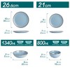 vancasso 16-Piecee Stoneware Dinnerware Set , Including Dinner/Dessert Plates/Soup plate and Bowls, For 4 People - 2 of 4