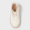 Toddler Amaya Lace-Up Combat Boots - Cat & Jack™ Ivory - 3 of 3