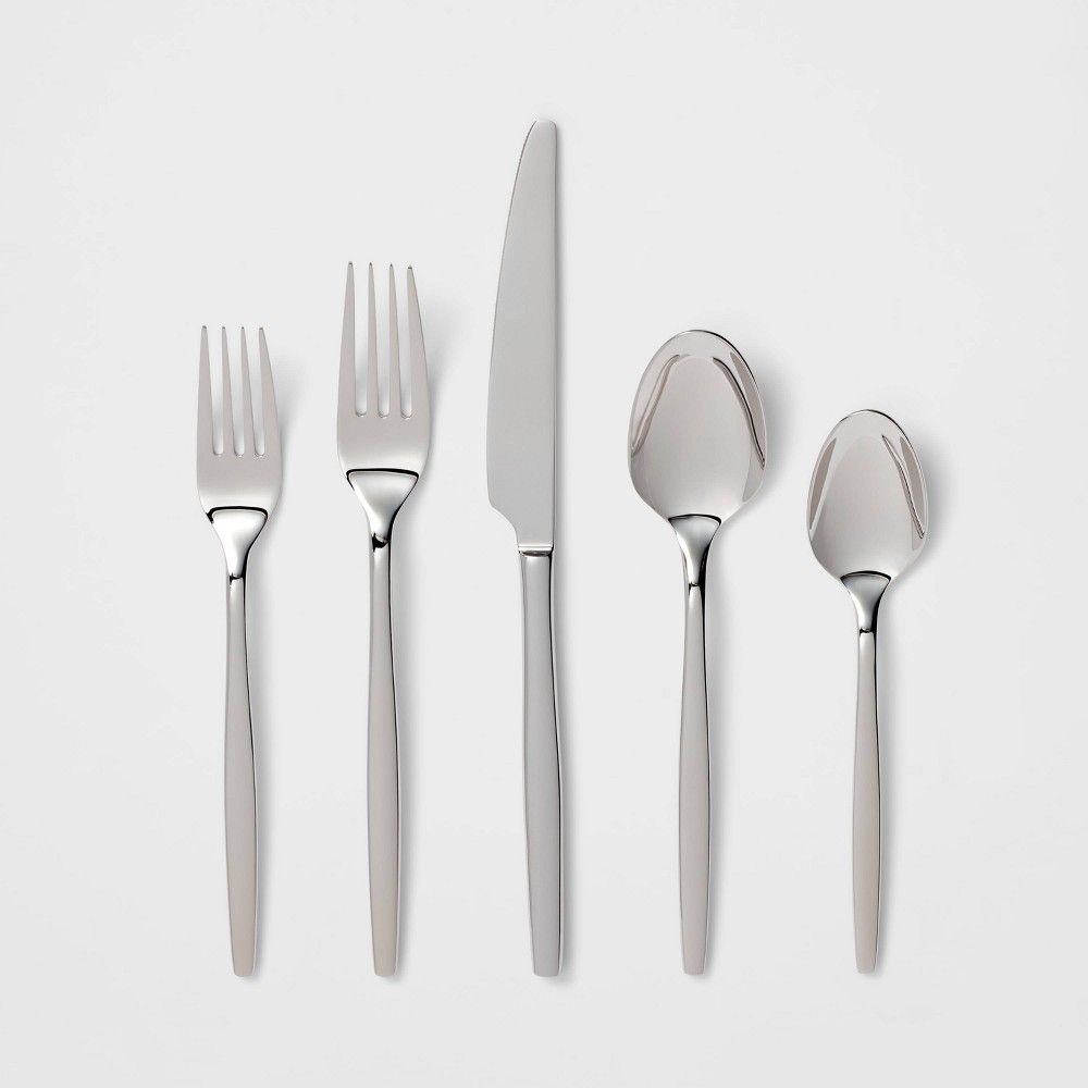 20pc Atwater 18/10 Stainless Steel Flatware Set - Threshold Signature