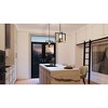 Urban Ambiance Luxury Modern Farmhouse Pendant,  11''H x 11''W,  Matte Black & White Ash Finish, UFS2003 - 2 of 4