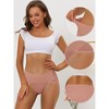 INSPIRE CHIC Women's Hi-Cut Ribbed High Waist Tummy Control Available in Plus Size Briefs 10 Packs - 3 of 4