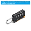 Unique Bargains Locker Luggage Bike 4 Digit Combination Lock with Security Cable Set - 4 of 4