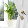 "Evideco French Home Goods Faux Leather Curtain Tiebacks with Wooden Tips – Flexible, No Installation Needed      " - image 2 of 4