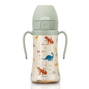 Grosmimi PPSU Straw Cup with Flip Top - 10oz (300ml) Stage 2 Straw - 1 of 4