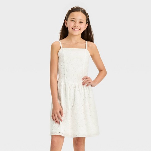 Target white best sale dress girl