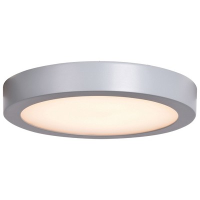 Ulko Silver LED Flush Mount Light for Indoor/Outdoor Use