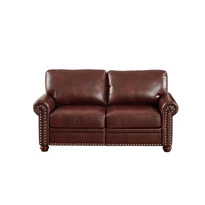 NicBex Upholstered Loveseat Sofa with Soft Cushion Living Room Sofa Couch with Wood Legs for Living Room,Apartment