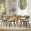 Sapphtopaz Dining Table Kitchen Table 60" Wooden Rectangular Dining Table with Wood Legs for Kitchen, Dining Room - 3 of 4