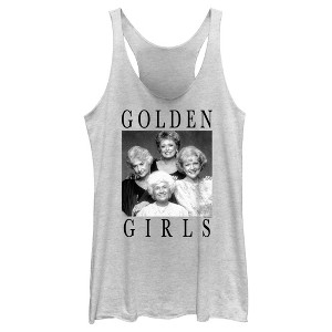 Women's The Golden Girls Classic Portrait Racerback Tank Top - 1 of 4