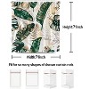 LunaLulinlk Tropical Palm Leaf Jungle Rainforest Plants Modern Boho Bathroom Curtain, 72x72 - 2 of 4