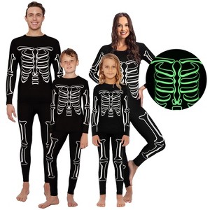 Rocky Matching Family Skeleton Pajamas Halloween (Glow In The Dark) Girls, Boys, Mens, Womens - 1 of 4