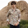 Campus Sutra Men Men's Multicolour Artistic Botanical Shirt - 2 of 4