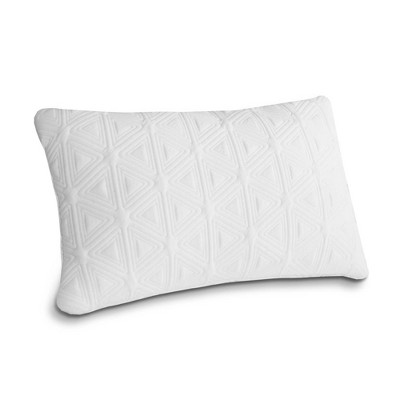 TopComfy Support Pillow Hybrid Fill Cushion for All Sleep Positions and Neck Support, White, 12"*7"*7"