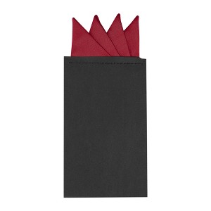 INSPIRE CHIC Men's Solid Triangles Pre-Folded Pocket Squares on Card - 1 of 4