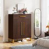 Hommoo 20-Pair Shoe Cabinet with Drawer Walnut - 4 of 4