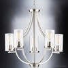 Urban Ambiance Luxury Contemporary Chandelier 26''H x 26''W,  Brushed Nickel Finish,  Mesa Collection, UHP4368 - 4 of 4