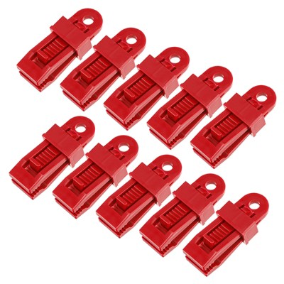 Unique Bargains Plastic Waterproof Weather-Resistant Lightweight Tarp Clips 24 Pcs
