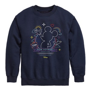 Boys' - Disney - Mickey Mouse Graphic Long Sleeve Fleece Sweatshirt - 1 of 4