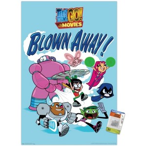 Trends International DC Comics Movie - Teen Titans Go! To The Movies - Blown Away Unframed Wall Poster Prints - 1 of 4