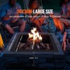 VEVOR Fire Pit Ring, 42x42 in Outer/36x36 in Inner Diameter, 10inch Height Square Fire Pit Insert, for Outdoor Camping, Bonfires, Black - 4 of 4