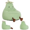 FONTOI 31" Eggplant-Shaped Mini Sofa Chair, Cute Cartoon Sofa with Washable Cover for Living Room, Playroom, Kid Gift Soft, 30.3"*31.1"*27.5" - 2 of 4