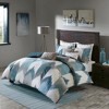 Gracie Mills Stacy Geometric Embroidered Square Decorative Pillow - One Size - Taupe - 2 of 2