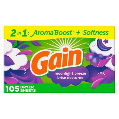 Gain Moonlight Breeze Fabric Softener Dryer Sheets